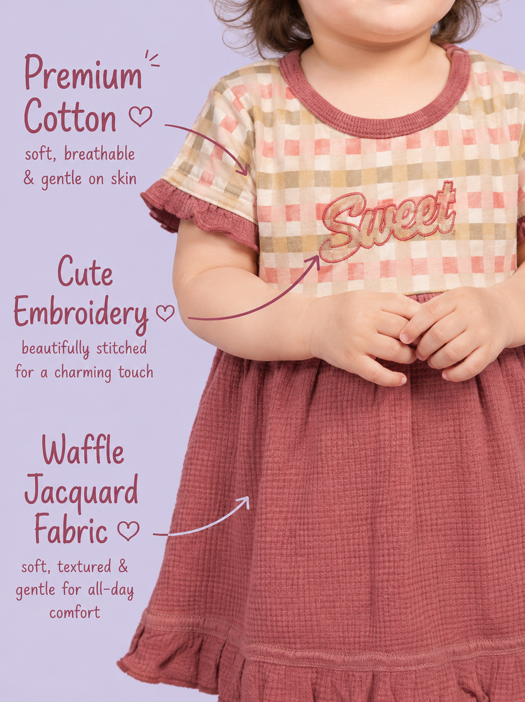 BabyRon Sweet – Premium Cotton Baby Girl Frock (0–12 Months)
