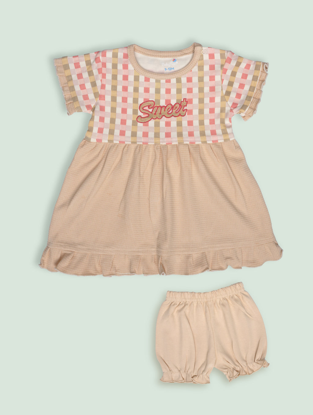 BabyRon Sweet – Premium Cotton Baby Girl Frock (0–12 Months)
