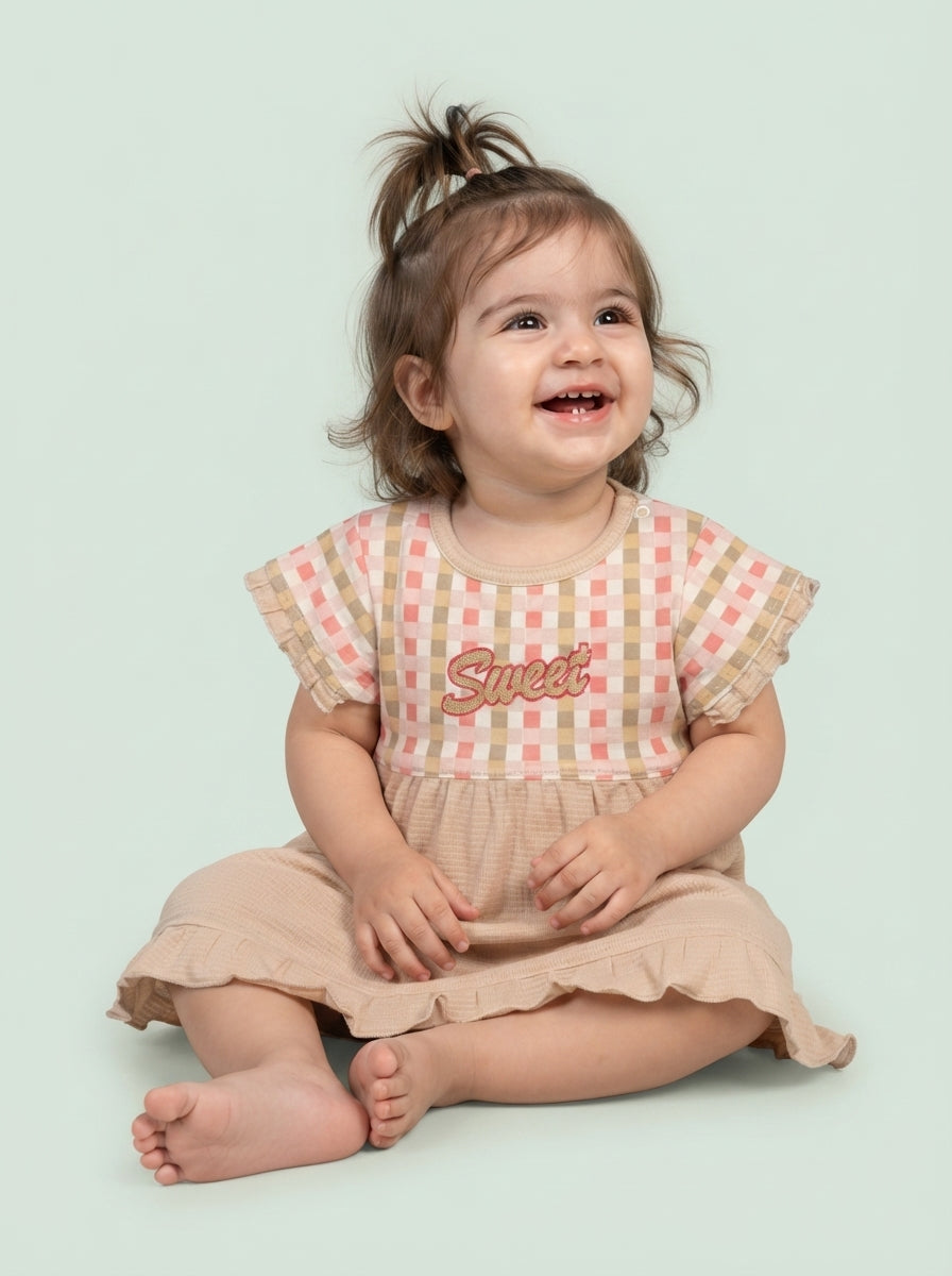 BabyRon Sweet – Premium Cotton Baby Girl Frock (0–12 Months)