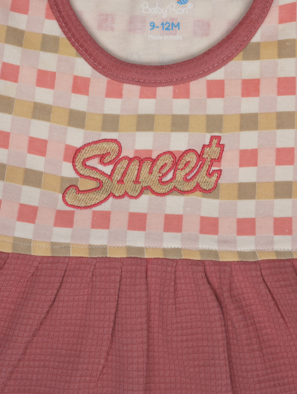 BabyRon Sweet – Premium Cotton Baby Girl Frock (0–12 Months)