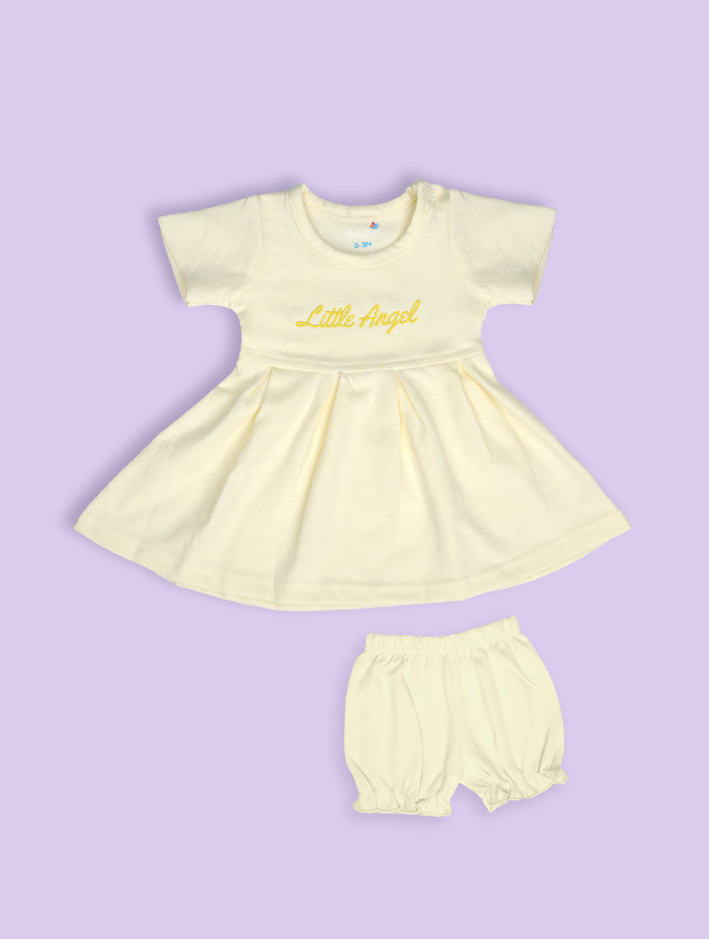 BabyRon Angel – Premium Cotton Baby Girl Frock (0–12 Months)